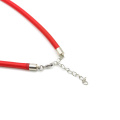 Mode Red Choker Seide Schnur Halskette mit Verschluss auf Lager, 100 teile / paket, ZYN0011-rot